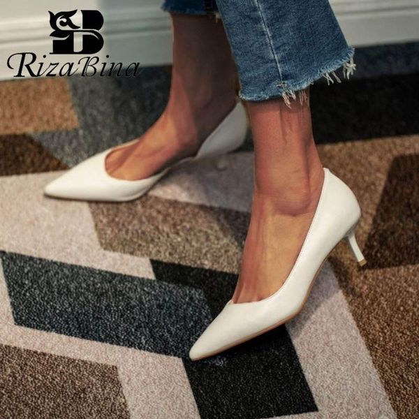 dress shoes rizabina women pumps spring autumn fashion pointed head thin high heels office lady footwear size 33-40, Black
dress shoes rizabina women pumps spring autumn fashion pointed head thin high heels office lady footwear size 33-40, Black