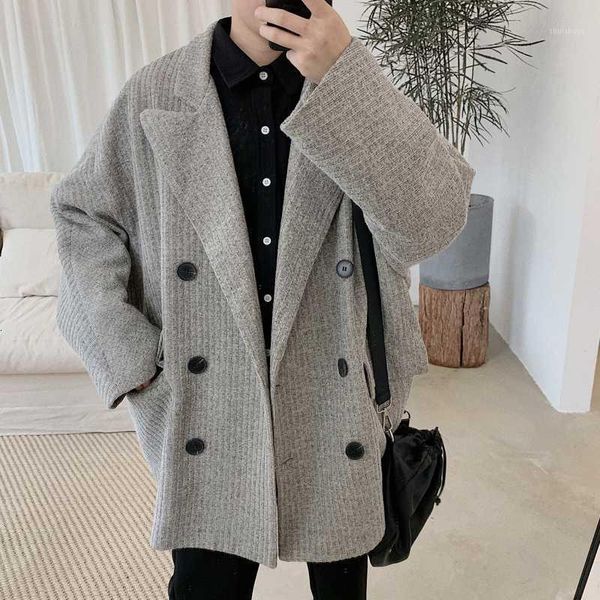 2020 autumn men's fashion cotton overcoat long jackets loose woollen blends cashmere trench coats grey color windbreaker -xl1, Tan;black
2020 autumn men's fashion cotton overcoat long jackets loose woollen blends cashmere trench coats grey color windbreaker -xl1, Tan;black