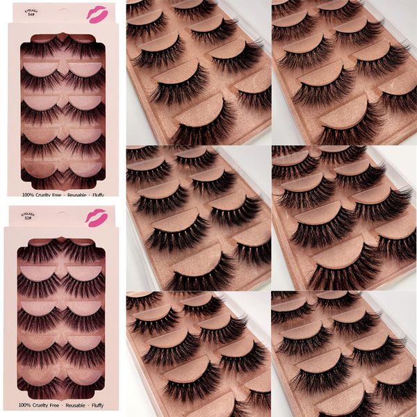 5pairs/box wispy fluffy long thick eyelashes 3d natural false eyelashes synthetic mink lashes soft eyelash extension makeup kit cilios
5pairs/box wispy fluffy long thick eyelashes 3d natural false eyelashes synthetic mink lashes soft eyelash extension makeup kit cilios