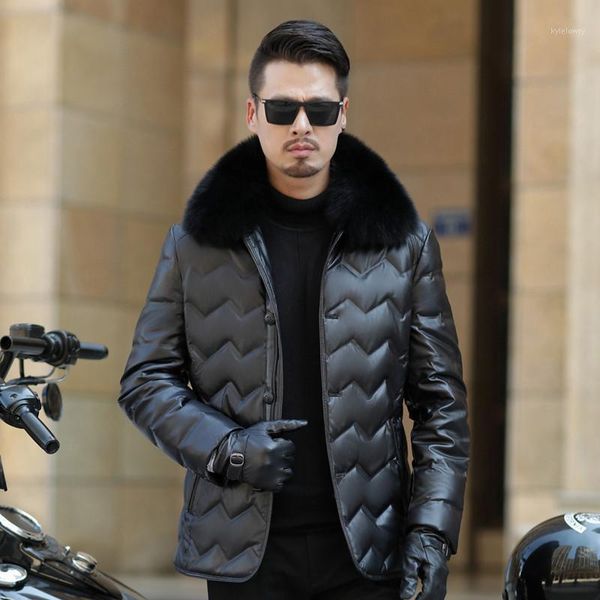 new winter jacket mens leather jacket fo fur collar business solid duck down mens faux fur coats plus size m-4xl1, Black
new winter jacket mens leather jacket fo fur collar business solid duck down mens faux fur coats plus size m-4xl1, Black