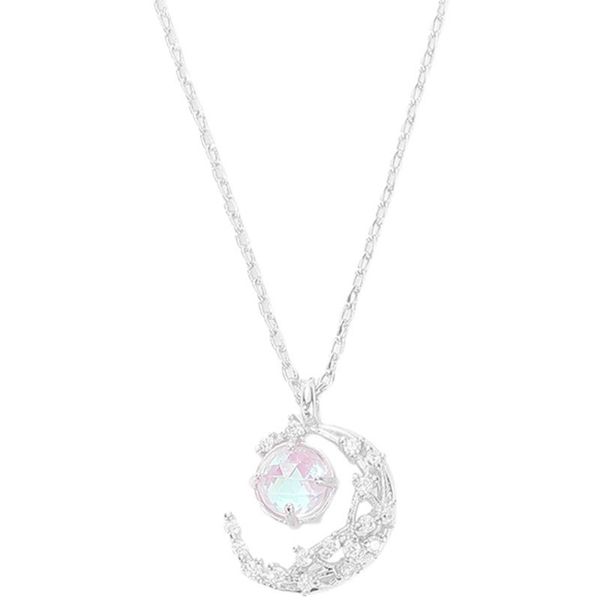 necklaces & pendants 925 sterling silver link chain crystal moon opal round charm necklace for women choker collares wedding party jewelry d
necklaces & pendants 925 sterling silver link chain crystal moon opal round charm necklace for women choker collares wedding party jewelry d