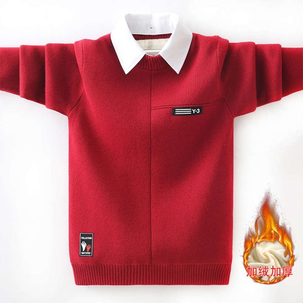 pure shirt t-shirt sweater two-piece collar fake cotton boys' middle large children's autumn and winter pullover 7cbt, Blue
pure shirt t-shirt sweater two-piece collar fake cotton boys' middle large children's autumn and winter pullover 7cbt, Blue