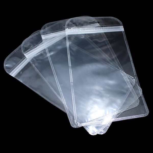100pcs Lot Self Seal Ziplock Bag Clear Plastic Packaging Bag Reclosable Zip Lock Packing Bag Zipper Polybag Pouch With Hang Hole H Bbyfhp