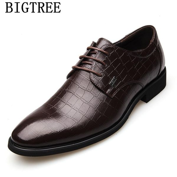 dress shoes crocodile men formal italian business oxford leather brown elegant classic zapatos de hombre, Black
dress shoes crocodile men formal italian business oxford leather brown elegant classic zapatos de hombre, Black