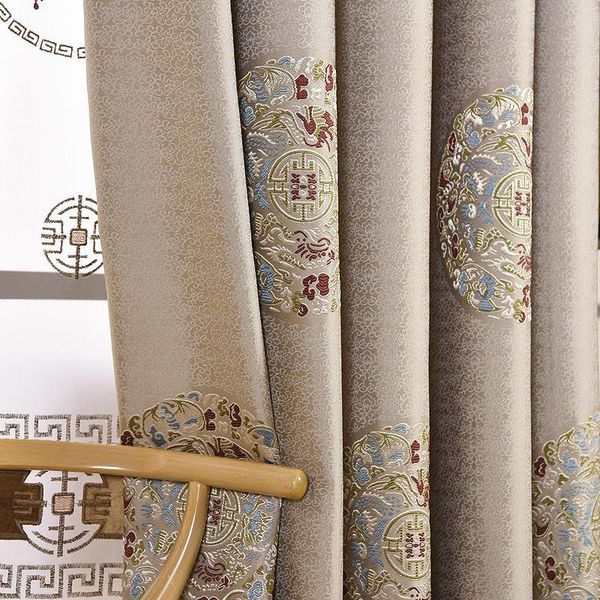 new chinese classical atmosphere luxury living room chinese curtain bedroom wind shading jacquard fabric finished hook
new chinese classical atmosphere luxury living room chinese curtain bedroom wind shading jacquard fabric finished hook