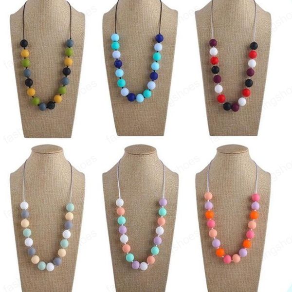 baby silicone teething necklace food grade teether silicone beads necklace sensory chew necklaces for infanst girls jewelry gift
baby silicone teething necklace food grade teether silicone beads necklace sensory chew necklaces for infanst girls jewelry gift