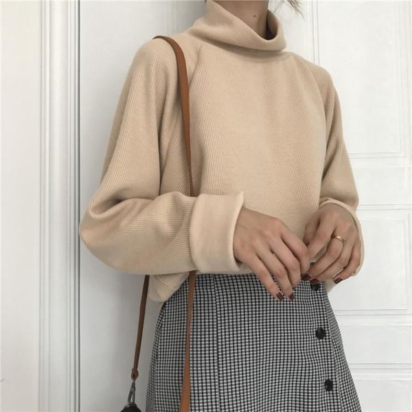 5 color 2019 new turtleneck long sleeve women sweater solid sueter mujer loose casual pullovers harajuku female sweaters1, White;black
5 color 2019 new turtleneck long sleeve women sweater solid sueter mujer loose casual pullovers harajuku female sweaters1, White;black