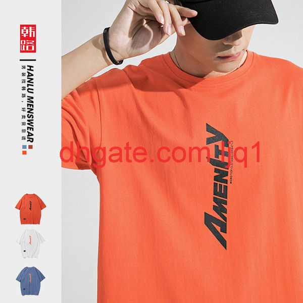 hanlu men's drainage 2021 spring / summer cotton short sleeve new round neck print loose t-shirt, White;black
hanlu men's drainage 2021 spring / summer cotton short sleeve new round neck print loose t-shirt, White;black