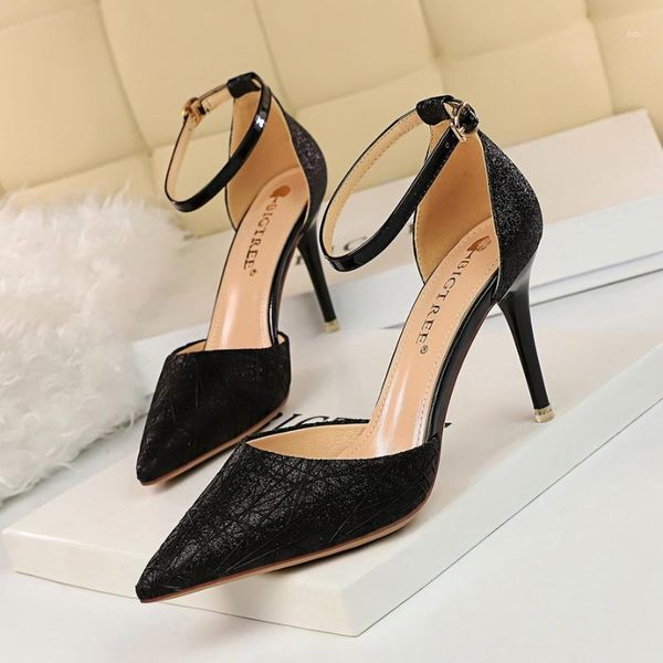 korean fashion sequined cloth high heels stiletto high heels hollow shallow mouth pointed toe hollow sandals1, Black
korean fashion sequined cloth high heels stiletto high heels hollow shallow mouth pointed toe hollow sandals1, Black
