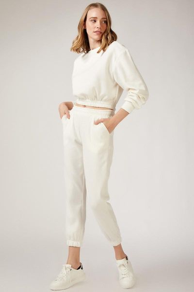 happiness ist. women selanik knitwear tracksuit set ym00138, Black;blue
