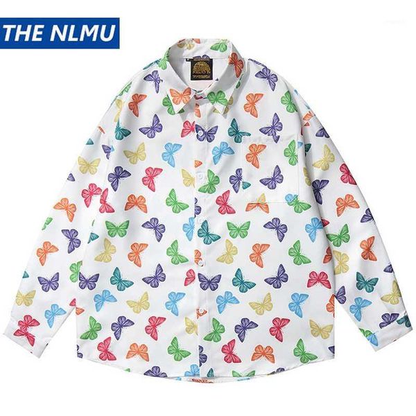 butterfly print long sleeve shirt hawaiian beach tees shirts streetwear 2020 autumn harajuku hip hop loose shirt wy1481, White;black
butterfly print long sleeve shirt hawaiian beach tees shirts streetwear 2020 autumn harajuku hip hop loose shirt wy1481, White;black