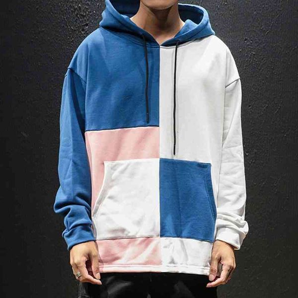 hoodies mens autumn patchwork japanese streetwear hip-hop style stitching hat guard comfortable long sleeve outwear, Black
hoodies mens autumn patchwork japanese streetwear hip-hop style stitching hat guard comfortable long sleeve outwear, Black