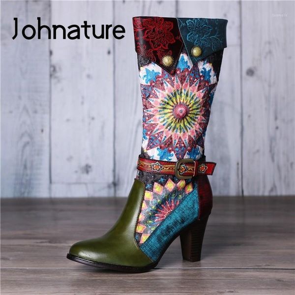 boots johnature women shoes long genuine leather 2021 winter warm mixed colors embroidery cloth zip vintage platform boots1, Black
boots johnature women shoes long genuine leather 2021 winter warm mixed colors embroidery cloth zip vintage platform boots1, Black