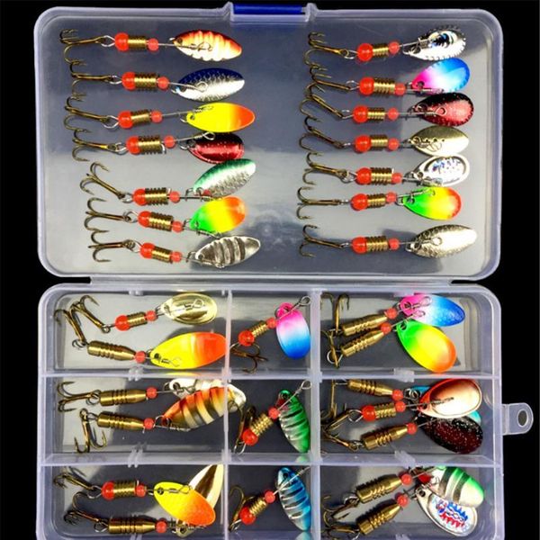 10pcs/30pcs mixed colors spoon fishing lures spinnerbait metal hard bait kit fishing tackle with box for fresh water b qylfej
10pcs/30pcs mixed colors spoon fishing lures spinnerbait metal hard bait kit fishing tackle with box for fresh water b qylfej