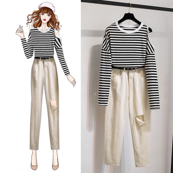 small and tall suit women fall 2020 new fashion hepburn jeans and jeanst-shirt jeanssmall fragrance stripe t-shirt torn jeans habdu, Gray
small and tall suit women fall 2020 new fashion hepburn jeans and jeanst-shirt jeanssmall fragrance stripe t-shirt torn jeans habdu, Gray