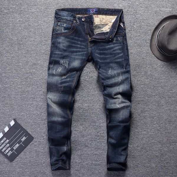 italian style fashion men jeans retro dark blue slim fit ripped jeans men hip hop pants streetwear vintage homme1
italian style fashion men jeans retro dark blue slim fit ripped jeans men hip hop pants streetwear vintage homme1