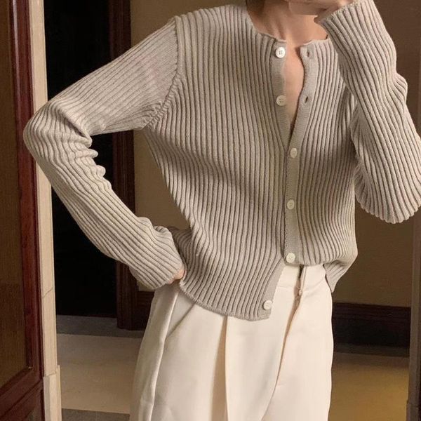 women's knits & tees spring cardigan women korean fashion knitted elegant button up strickjacke black khaki damen pph263, White
women's knits & tees spring cardigan women korean fashion knitted elegant button up strickjacke black khaki damen pph263, White
