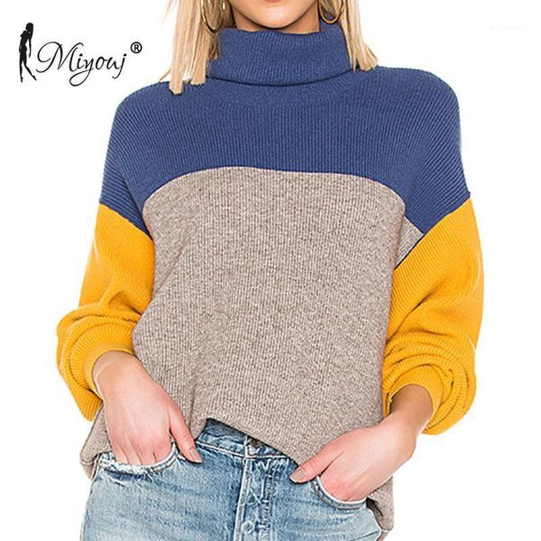 women's sweaters miyouj patchwork turtleneck women clothes high neck pullover autumn winter sweater casual blouses knitwear woman sweat, White;black
women's sweaters miyouj patchwork turtleneck women clothes high neck pullover autumn winter sweater casual blouses knitwear woman sweat, White;black