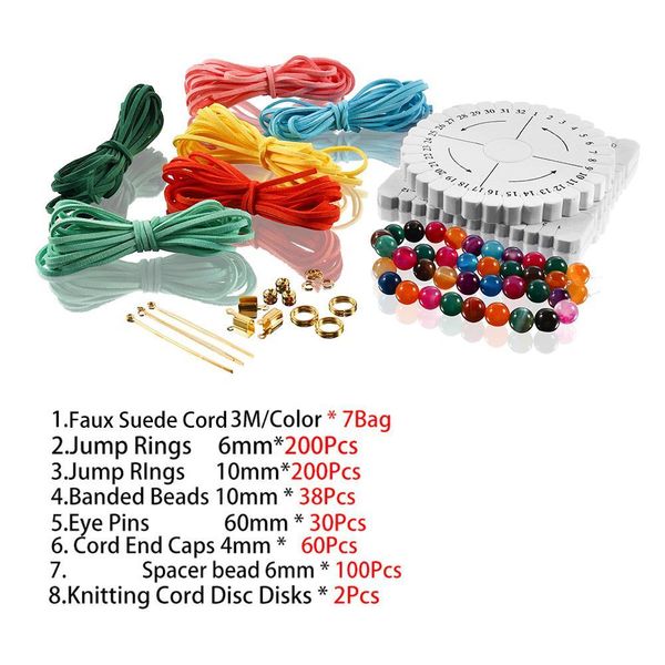 600pcs jewelry making sets jump rings eye pins waxed cord cord disc disk banded beads for diy jewelry making findings supplies h bbykyg, Silver
600pcs jewelry making sets jump rings eye pins waxed cord cord disc disk banded beads for diy jewelry making findings supplies h bbykyg, Silver