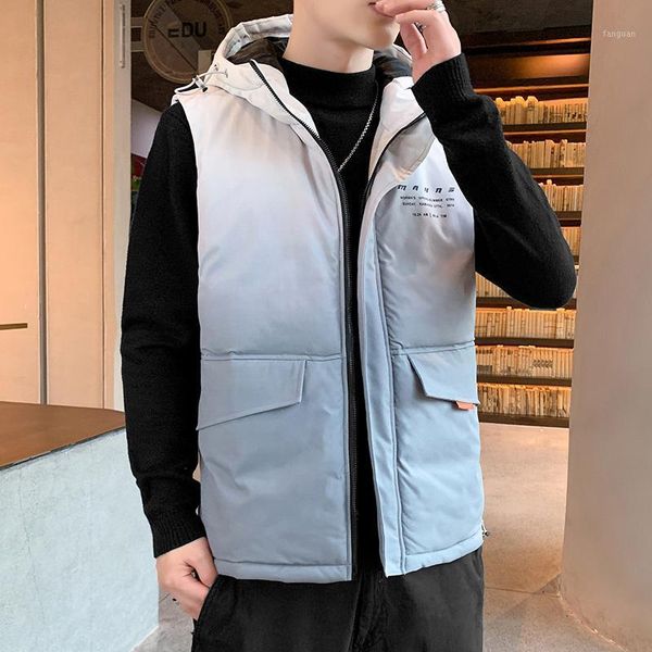korean hooded vest cotton loose fashion casual parka sleeveless vest thicken pocket erkekler yelekler men clothing de50mbx1, Black;white
korean hooded vest cotton loose fashion casual parka sleeveless vest thicken pocket erkekler yelekler men clothing de50mbx1, Black;white