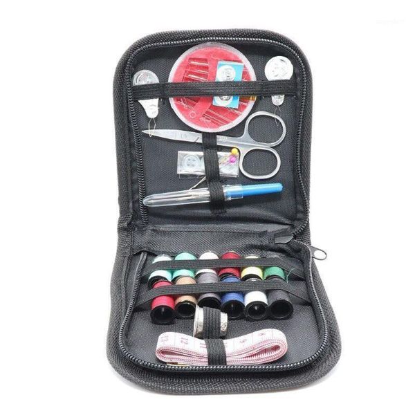 1 set portable household sewing kit box embroidery handwork tool needles thread scissor set home supplies travel accessories1, Black
1 set portable household sewing kit box embroidery handwork tool needles thread scissor set home supplies travel accessories1, Black