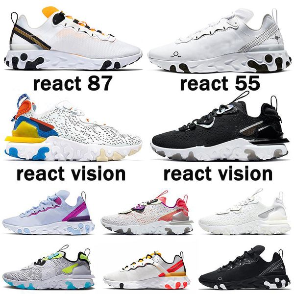 react vision element 55 87 triple black white anthracite men women running shoes iridescent outdoor mens trainers sports sneakers
react vision element 55 87 triple black white anthracite men women running shoes iridescent outdoor mens trainers sports sneakers