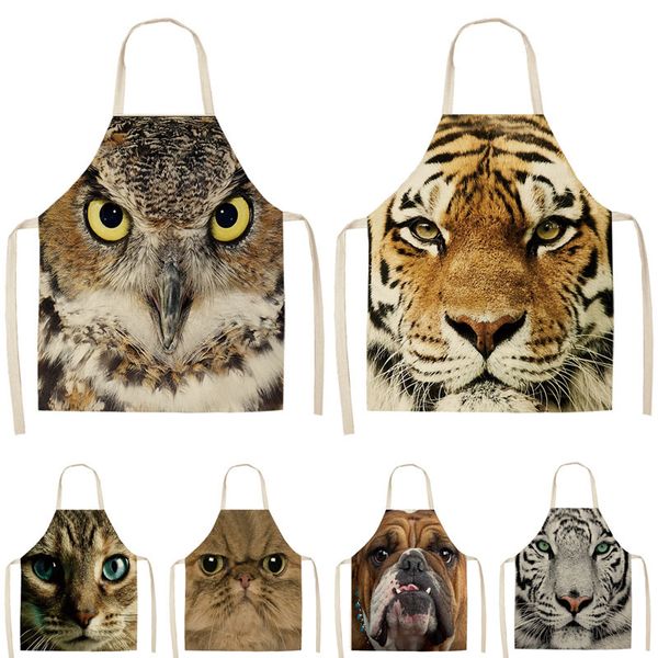 1pcs cat tiger dog owl printed kitchen apron sleeveless cotton linen aprons for cooking home cleaning tools 53*65cm ma0058
1pcs cat tiger dog owl printed kitchen apron sleeveless cotton linen aprons for cooking home cleaning tools 53*65cm ma0058