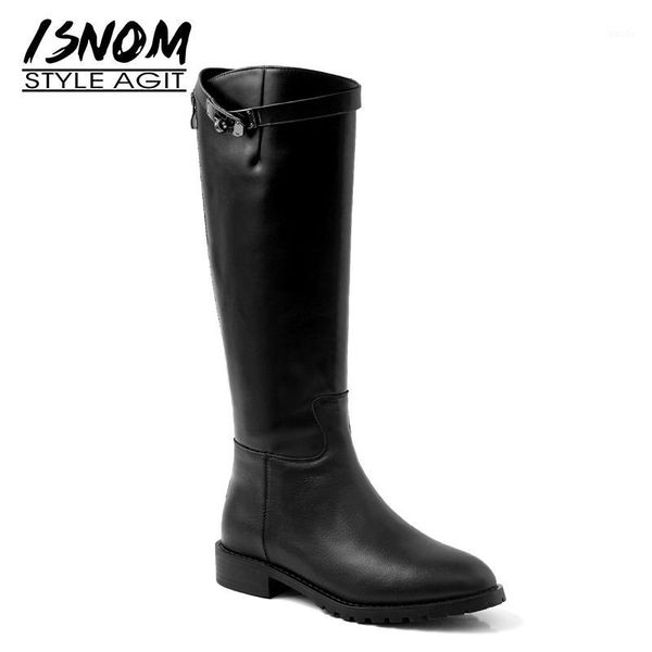 boots isnom motorcycle women low heels knee high boot woman cow leather shoes female round toe metal ladies winter 20211, Black
boots isnom motorcycle women low heels knee high boot woman cow leather shoes female round toe metal ladies winter 20211, Black
