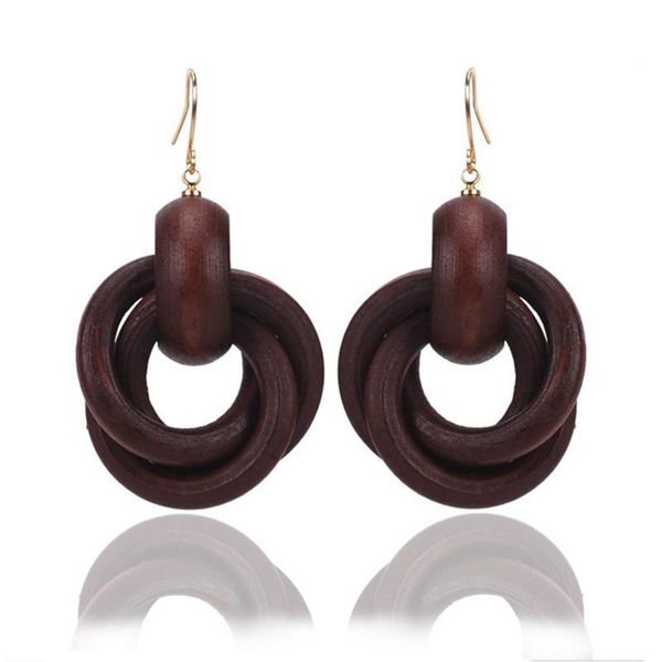 dangle & chandelier trendy 3 circles round spiral wooden earrings handmade geometric drop long for women korea fashion jewelry, Silver
dangle & chandelier trendy 3 circles round spiral wooden earrings handmade geometric drop long for women korea fashion jewelry, Silver