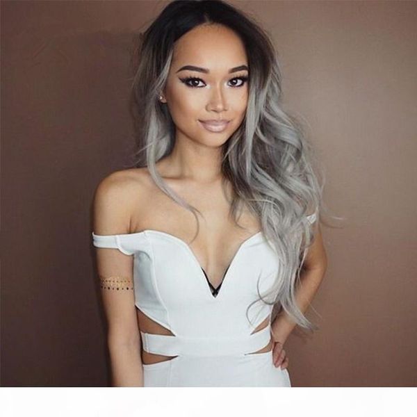 100% brazilian human hair ombre lace wigs #1b grey full lace wigs part wavy style glueless lace front wigs in stock, Black;brown
100% brazilian human hair ombre lace wigs #1b grey full lace wigs part wavy style glueless lace front wigs in stock, Black;brown