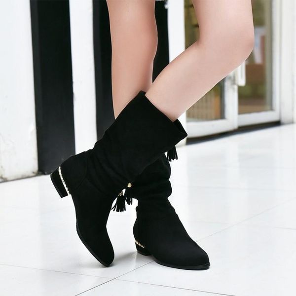 big size 9 10 11 12 boots women woman winter boots women shoes botas lace tassel pendant sleeve flat heel, Black
big size 9 10 11 12 boots women woman winter boots women shoes botas lace tassel pendant sleeve flat heel, Black