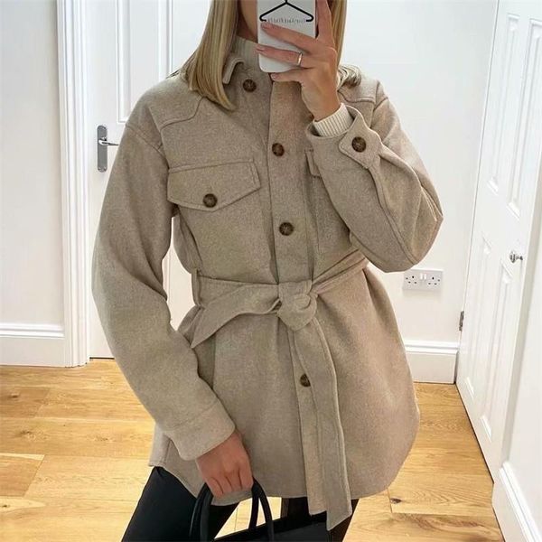 women oversize woolen solid jackets 2021 autumn fashion ladies sashes soft coats elegant girls chic pocket outerwear1, Black;brown
women oversize woolen solid jackets 2021 autumn fashion ladies sashes soft coats elegant girls chic pocket outerwear1, Black;brown