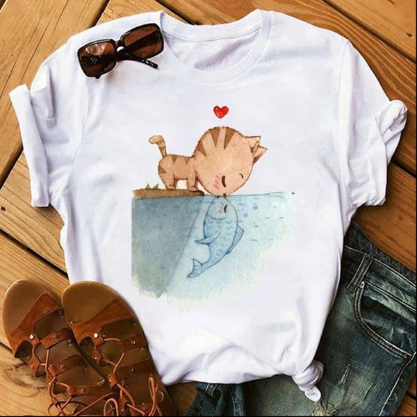 new cute women t shirt funny cat printed female t shirt casual short sleeve o neck tee camisetas mujer women clothe, White
new cute women t shirt funny cat printed female t shirt casual short sleeve o neck tee camisetas mujer women clothe, White