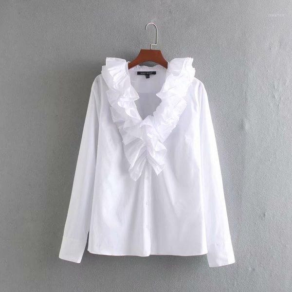 women high street v neck cascading ruffles black white blouse female casual shirt chic femininas long sleeve blusas ls60351
women high street v neck cascading ruffles black white blouse female casual shirt chic femininas long sleeve blusas ls60351