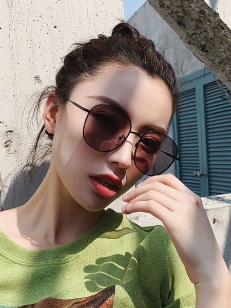 women's frame sunglasses qingmo round large face thin sunglasses korean driving polarized eyes uv protection, White;black
women's frame sunglasses qingmo round large face thin sunglasses korean driving polarized eyes uv protection, White;black