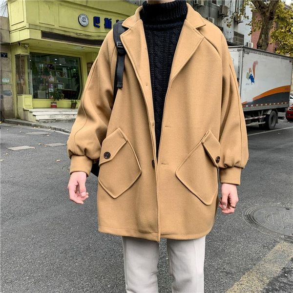 winter thick woolen coat men's warmth fashion retro casual oversize woolen coat men loose korean style mens overcoat, Black
winter thick woolen coat men's warmth fashion retro casual oversize woolen coat men loose korean style mens overcoat, Black