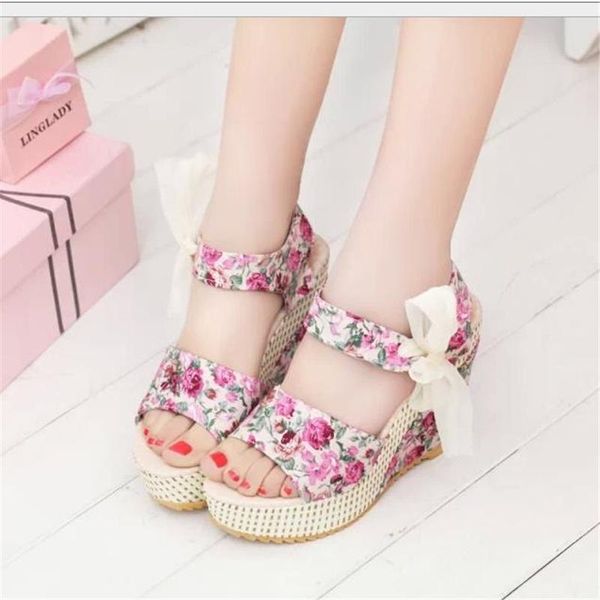 sandals fashion women summer wedges women's platform lace belt bow flip flops open toe high-heeled shoes female, Black
sandals fashion women summer wedges women's platform lace belt bow flip flops open toe high-heeled shoes female, Black