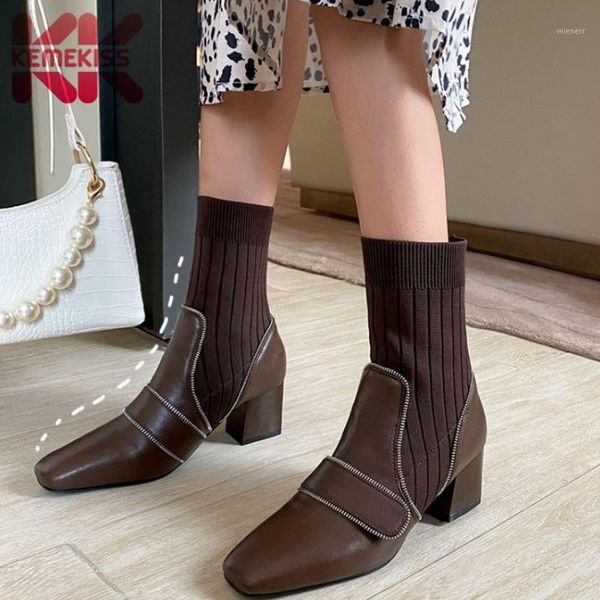 kemekiss new women high heel boots real leather patchwork winter autumn shoes women fashion elegant ankle boots size 34-401, Black
kemekiss new women high heel boots real leather patchwork winter autumn shoes women fashion elegant ankle boots size 34-401, Black