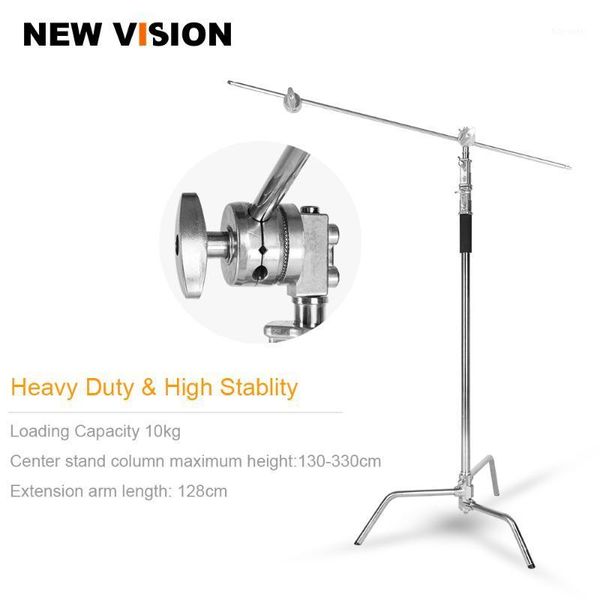 c stand metal max height 130"/330cm adjustable reflector stand with 50"/128cm holding arm and 2 pieces grip head for stuido1
c stand metal max height 130"/330cm adjustable reflector stand with 50"/128cm holding arm and 2 pieces grip head for stuido1
