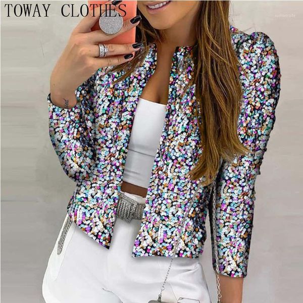 women's vests women multicolor glitter long sleeve open front sequin coat party clothes for women1, Black;white
women's vests women multicolor glitter long sleeve open front sequin coat party clothes for women1, Black;white