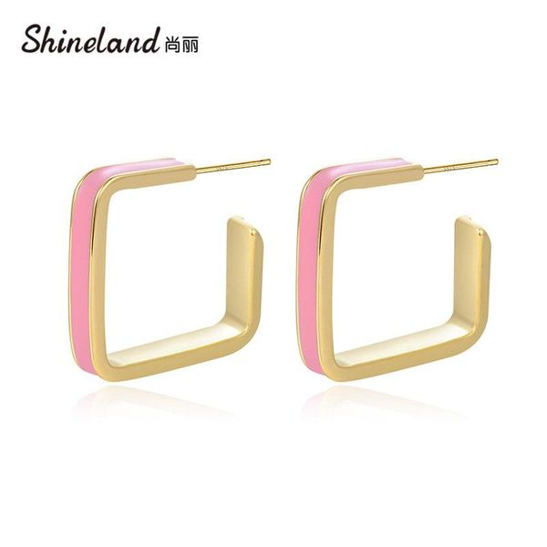 stud shineland fashion colorful enamel geometric earrings for women statement romantic party wedding jewelry gift, Golden;silver
stud shineland fashion colorful enamel geometric earrings for women statement romantic party wedding jewelry gift, Golden;silver