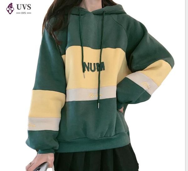 women's sweater with plush and loose students' original sufeng college korean version of chaoda women's clothing, Black 
women's sweater with plush and loose students' original sufeng college korean version of chaoda women's clothing, Black