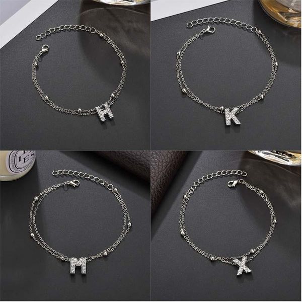 link, chain 26 initial bracelets rhinestones a-z letter simple charm ladies bracelet name abbreviation yoga wedding party, Black
link, chain 26 initial bracelets rhinestones a-z letter simple charm ladies bracelet name abbreviation yoga wedding party, Black