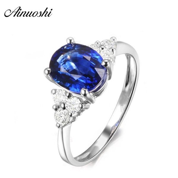 ainuoshi 2 carats oval cut blue sona rings 925 sterling silver 4 prongs women wedding engagement anniversary jewelry rings gifts y200106, Slivery;golden
ainuoshi 2 carats oval cut blue sona rings 925 sterling silver 4 prongs women wedding engagement anniversary jewelry rings gifts y200106, Slivery;golden