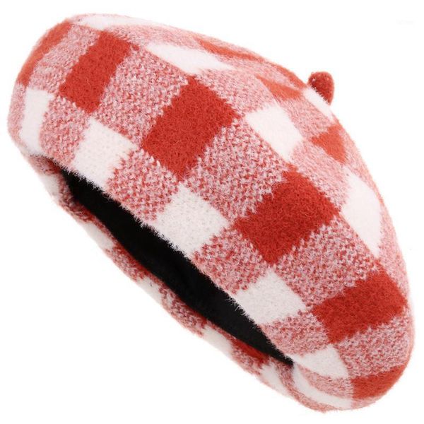 elegant plaid beret female autumn and winter artificial fur british wind round painter hat1, Blue;gray
elegant plaid beret female autumn and winter artificial fur british wind round painter hat1, Blue;gray
