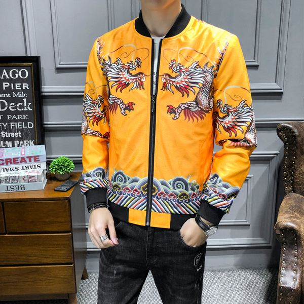 2020 floral men autumn dragon imprint of vintage streetwear chinese-style bomber jacket men's clothing aceu, Black;brown
2020 floral men autumn dragon imprint of vintage streetwear chinese-style bomber jacket men's clothing aceu, Black;brown