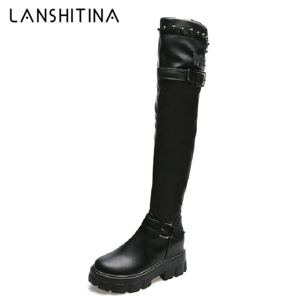 boots women knee-high 2021 winter fashion platform long sock punk shoes warm fur high heels thigh, Black
boots women knee-high 2021 winter fashion platform long sock punk shoes warm fur high heels thigh, Black