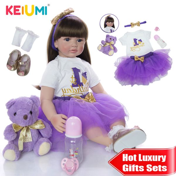 keiumi new soft silicone vinyl reborn baby doll 60cm lifelike 24'' reborn menina long hair kids playmate for birthday surprise 101
keiumi new soft silicone vinyl reborn baby doll 60cm lifelike 24'' reborn menina long hair kids playmate for birthday surprise 101