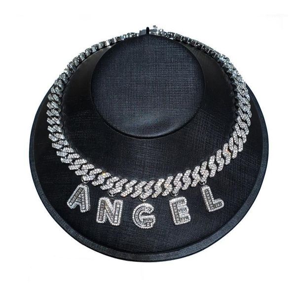 12mm baguette rhinestone miami cuban link word: angel letter necklace silver color plating micro paved cz cuban joining together1
12mm baguette rhinestone miami cuban link word: angel letter necklace silver color plating micro paved cz cuban joining together1