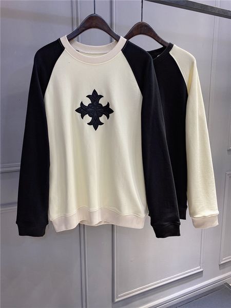 chromehearts trendy crosin horseshoe sanskrit embroidery leather cross casual round neck sweater, Black;brown
chromehearts trendy crosin horseshoe sanskrit embroidery leather cross casual round neck sweater, Black;brown